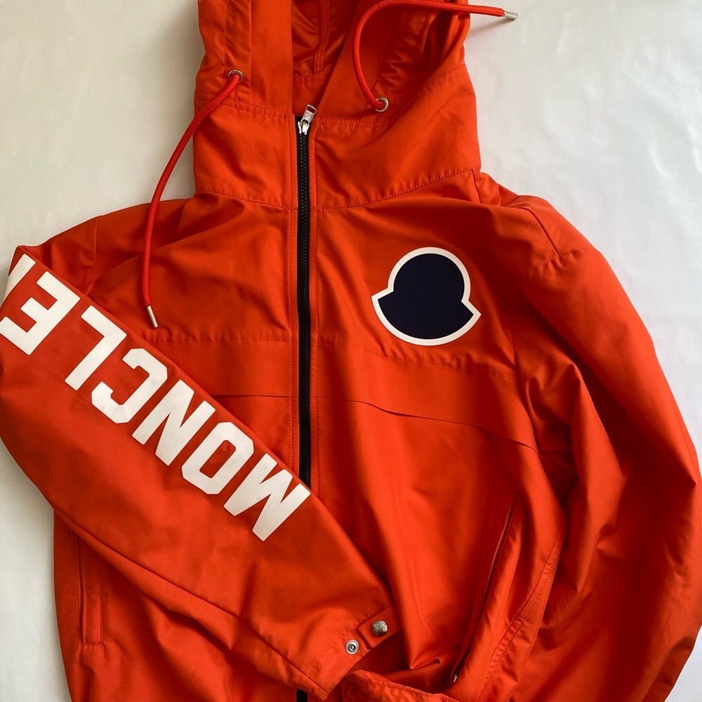 Moncler Montreal logo print shell jacket
